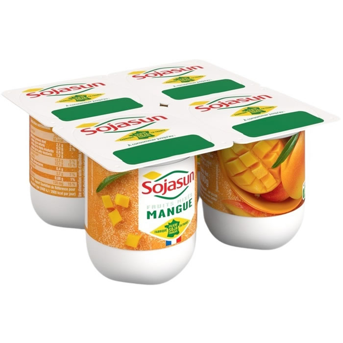 SOJASUN Dessert végétal au soja et mangue