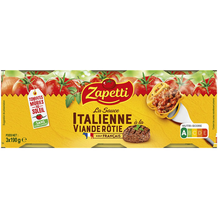 ZAPETTI Sauce italienne à la viande rôtie