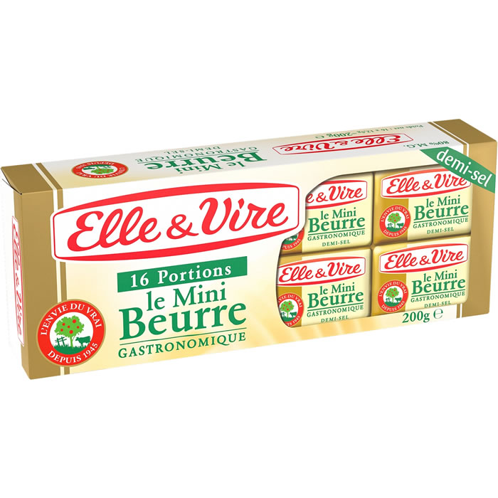 ELLE&VIRE Mini beurre demi-sel