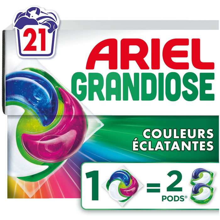 ARIEL Grandiose Lessive capsules détachantes et anti-odeur