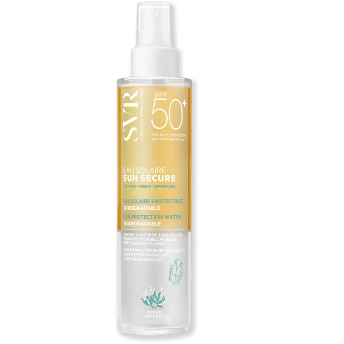 SVR Spray eau solaire biphasée protection solaire SPF50+