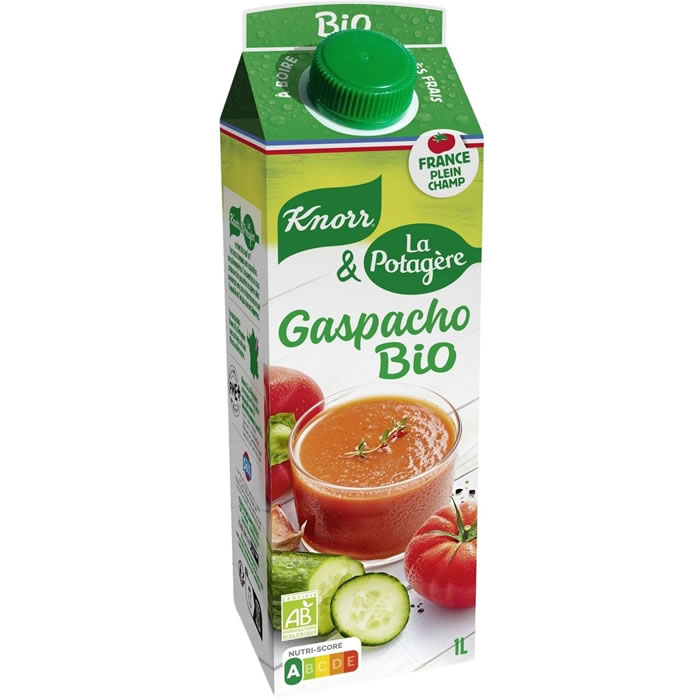 LA POTAGERE & Knorr Gazpacho de tomate, poivron, concombre et huile d'olive bio
