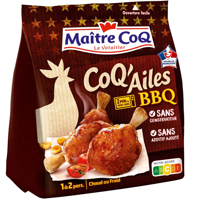 MAITRE COQ Coq Ailes Manchons de poulet barbecue