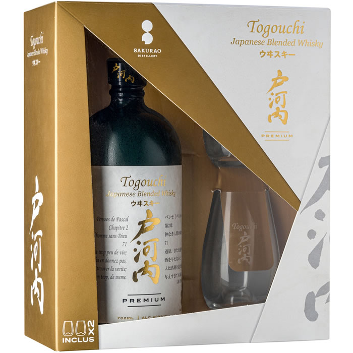 TOGOUCHI : Coffret whisky Japonais + 2 verres - chronodrive