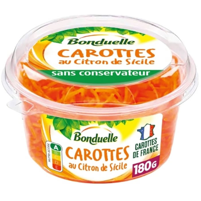 BONDUELLE Carottes râpées au citron de Sicile