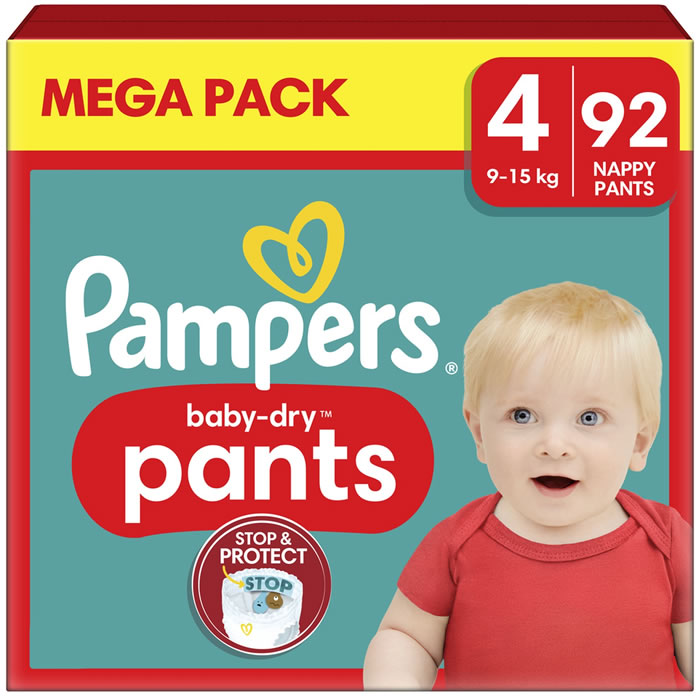 PAMPERS : Baby-Dry Pants - Couches-culottes taille 4 (9-15 kg