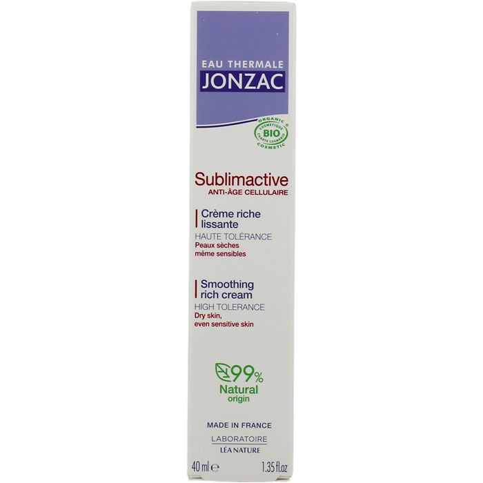 EAU THERMALE JONZAC Sublimactive Crème soin anti-âge riche et lissante bio