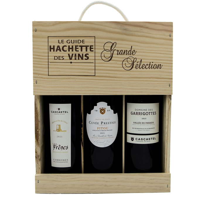 LE GUIDE HACHETTE DES VINS Grande Sélection Coffret de 3 vins rouges