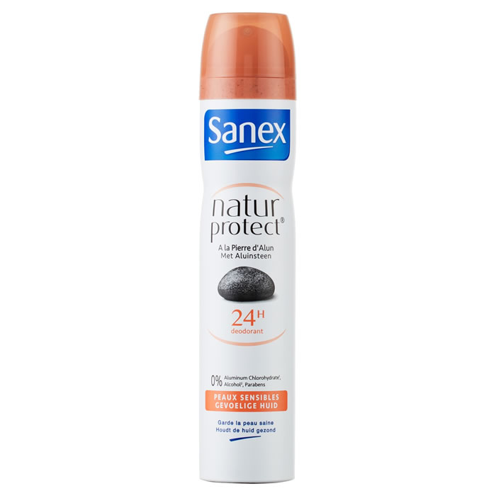 SANEX Natur Protect Déodorant spray à la pierre d'alun 24h