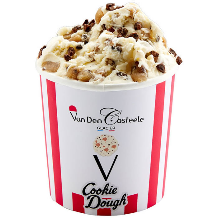 VAN DEN CASTEELE Crème glacée à la vanille et cookie dough