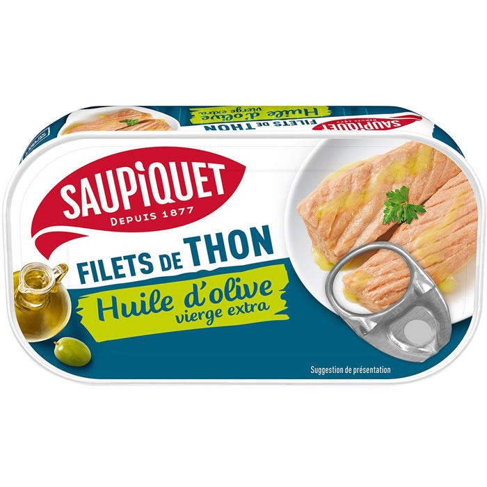 SAUPIQUET Filets de thon à l'huile d'olive extra