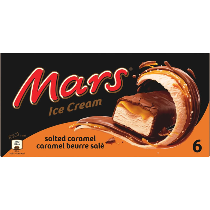 MARS Barres glacées au caramel beurre salé