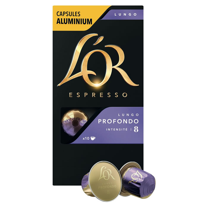 L'OR Espresso Capsules de café allongé profondo N°8