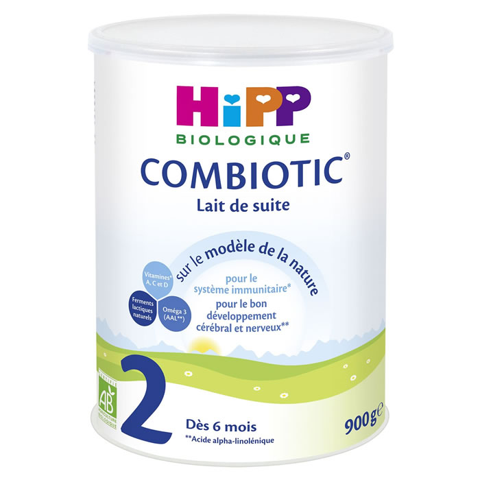 HIPP Combiotic Lait 2ème âge en poudre bio 6/12 mois