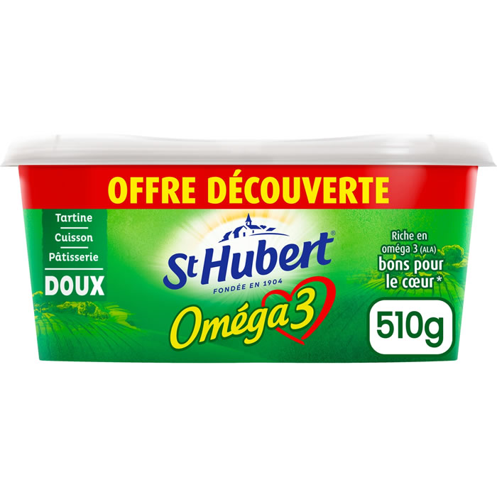 ST HUBERT Oméga 3 Margarine doux pour tartine et cuisson