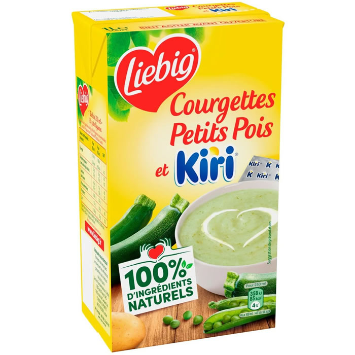 LIEBIG Soupe courgettes, petits pois et kiri