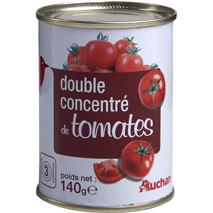 AUCHAN Double concentré de tomates