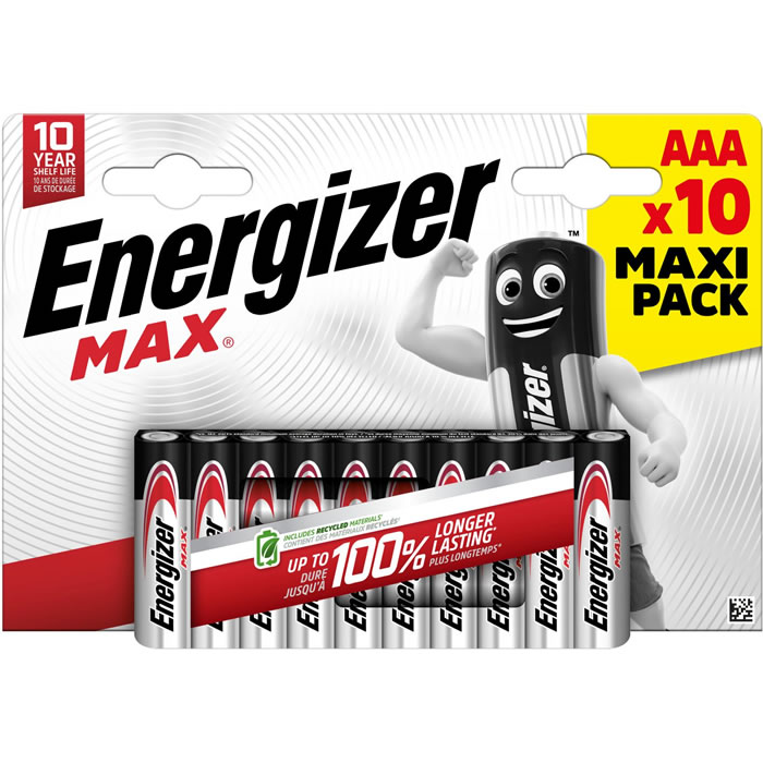 ENERGIZER Max Piles alcalines LR03 - type AAA