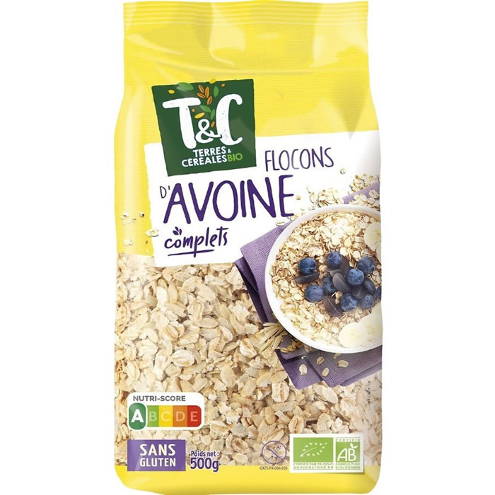 TERRES ET CEREALES Flocons d'avoine sans gluten bio
