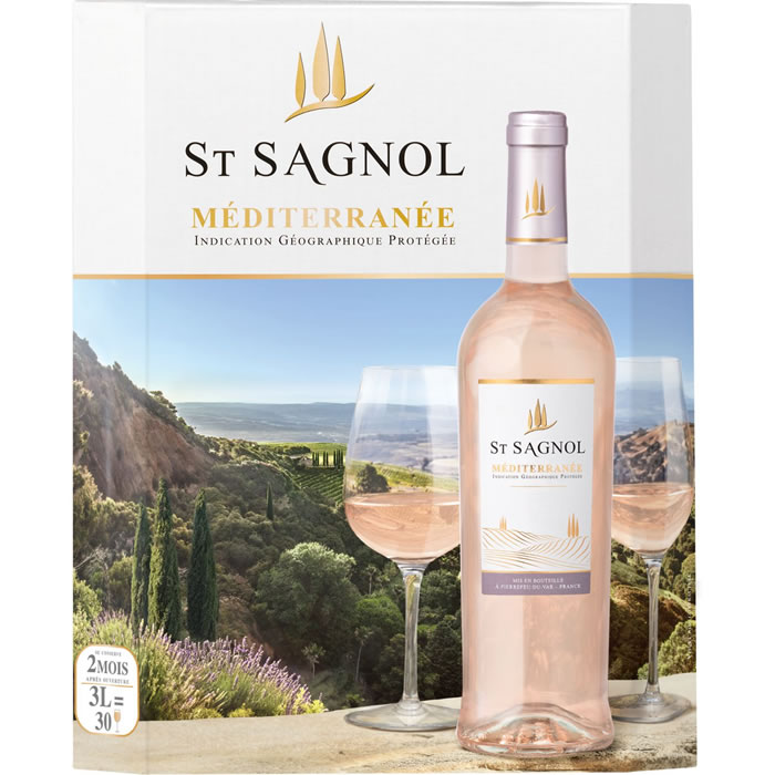 MÉDITERRANÉE St Sagnol Vin rosé IGP