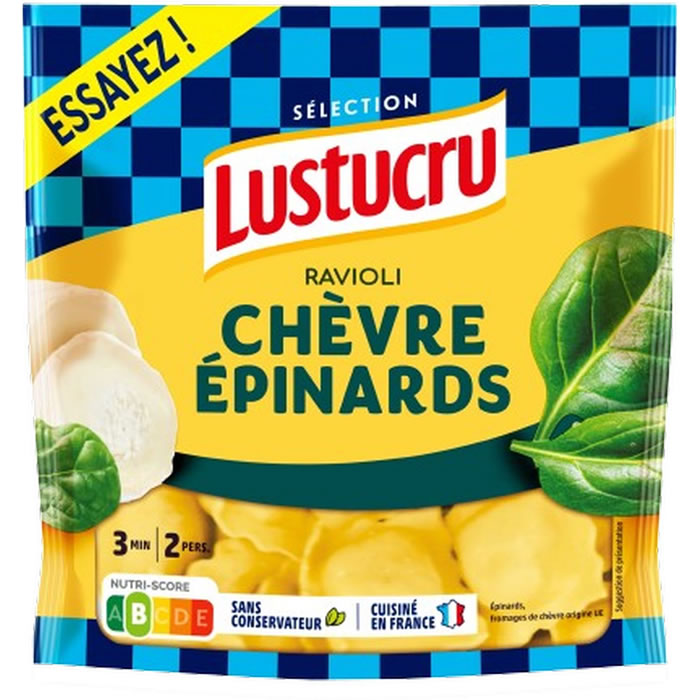 LUSTUCRU Ravioli au chèvre et épinards
