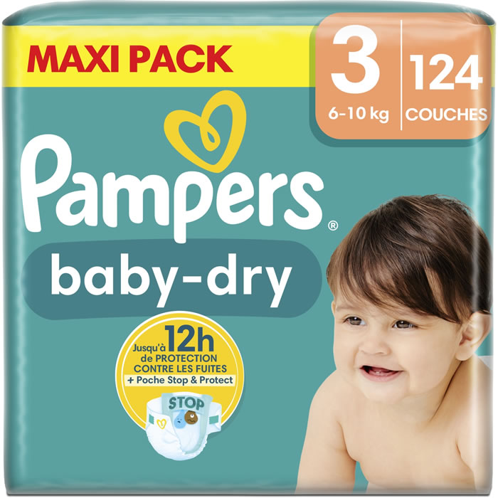 PAMPERS Baby-Dry Couches taille 3 (6-10 kg)