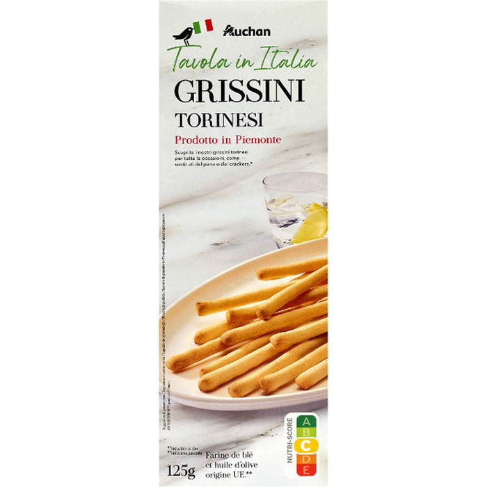 AUCHAN Tavola in Italia Gressins à l'huile d'olive vierge extra