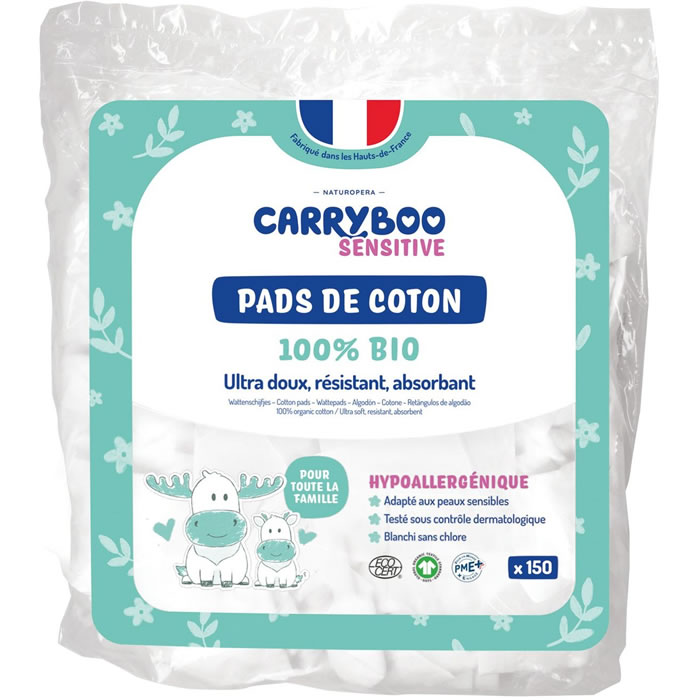 CARRYBOO Cotons carrés bio