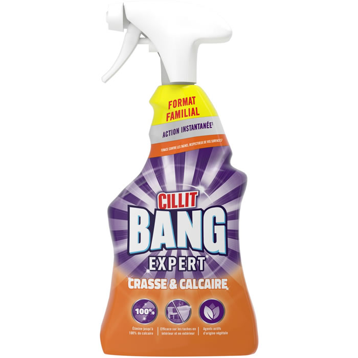 CILLIT BANG Expert Nettoyant spray anti-crasse, anti-calcaire