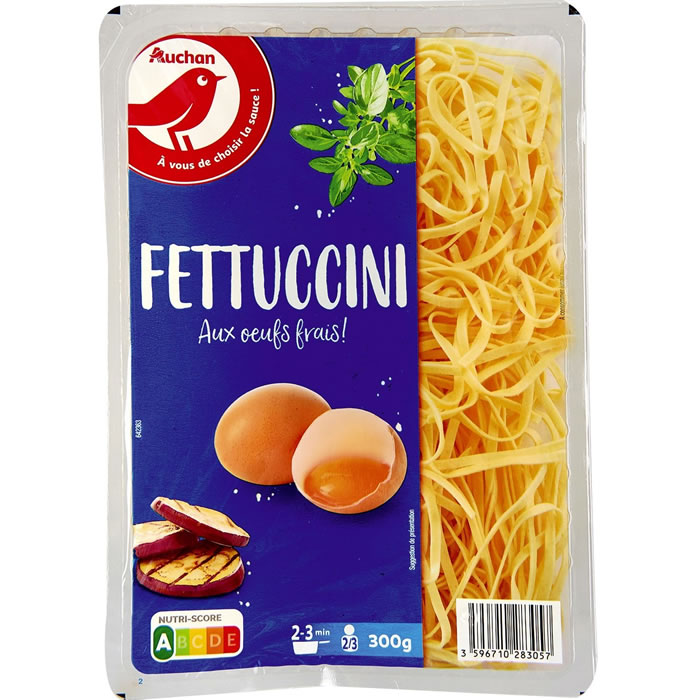 AUCHAN Fettuccini aux oeufs frais