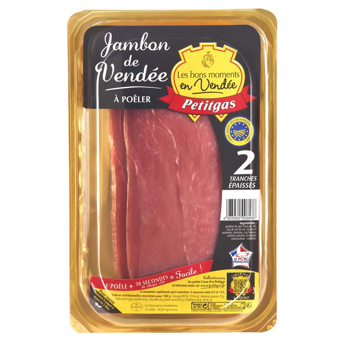 PETITGAS Jambon de Vendée à poêler IGP