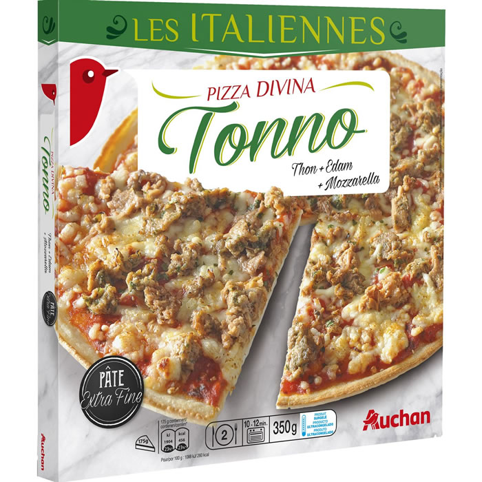 AUCHAN Les Italiennes Pizza au thon