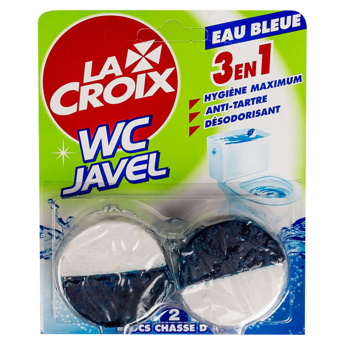 LA CROIX WC Bloc chasse d'eau avec javel + eau bleue