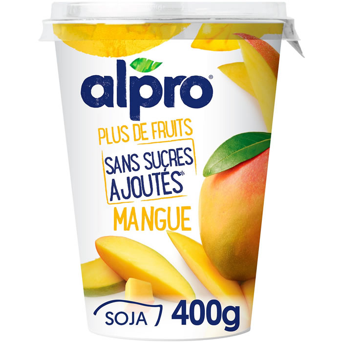 ALPRO Dessert végétal soja et mangue sans sucres ajoutés