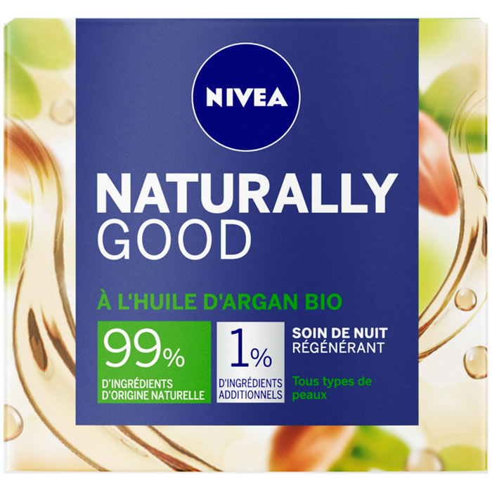 NIVEA Naturally Good Soin de nuit régénérant à l'huile d'argan bio