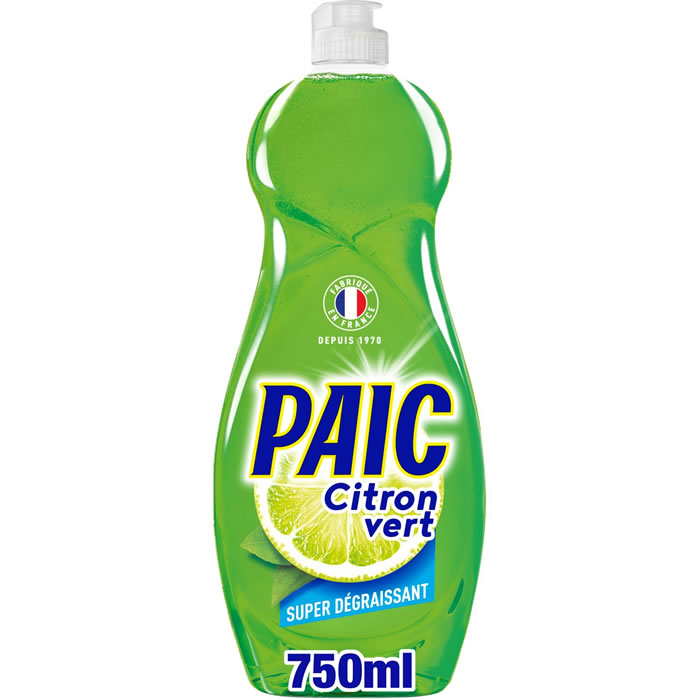 PAIC Liquide vaisselle super dégraissant au citron vert