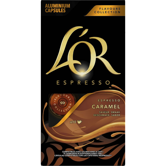 L'OR Capsules de café espresso saveur caramel