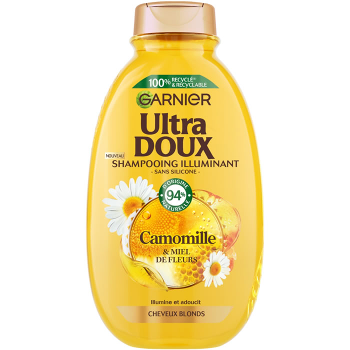 GARNIER Ultra Doux Shampoing à la camomille et miel de fleurs