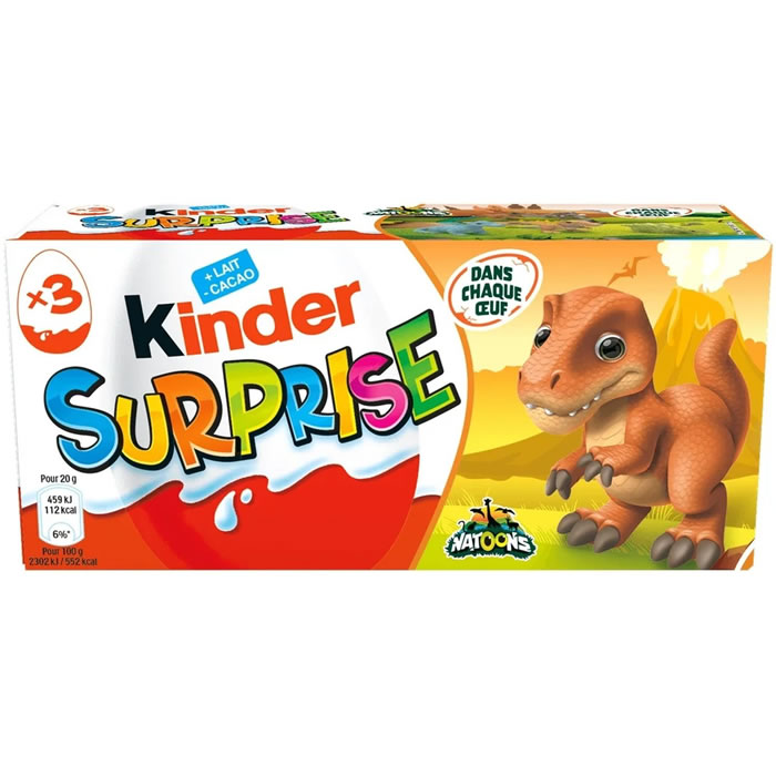 KINDER Surprise Oeufs en chocolat au lait