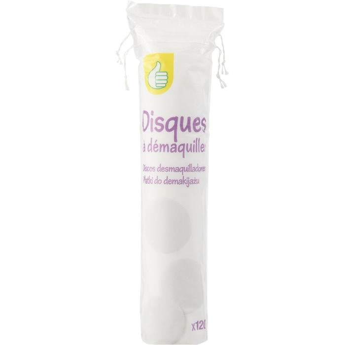 AUCHAN Essentiel Cotons disques à démaquiller