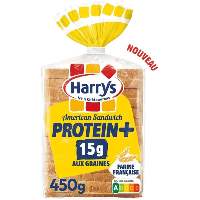 HARRYS American Sandwich Protein + Pain de mie protéiné aux graines sans sucres ajoutés