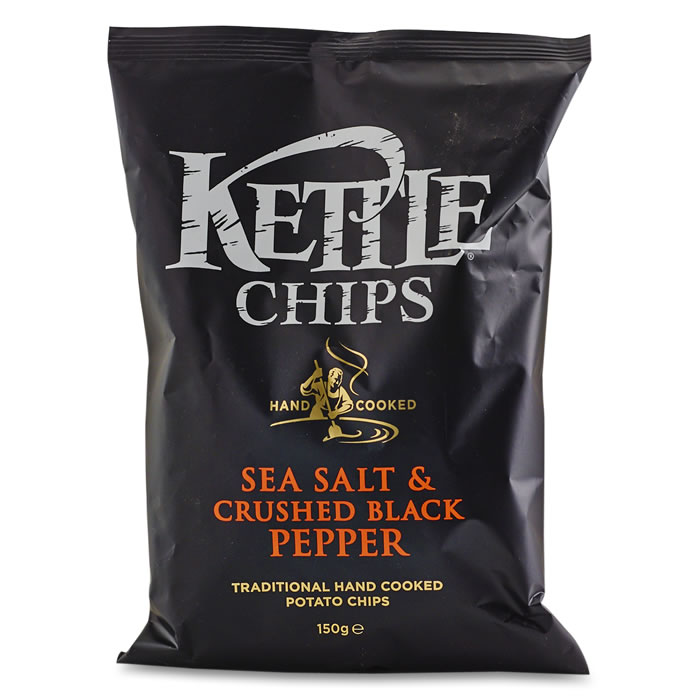 KETTLE Chips nature au sel marin et poivre noir