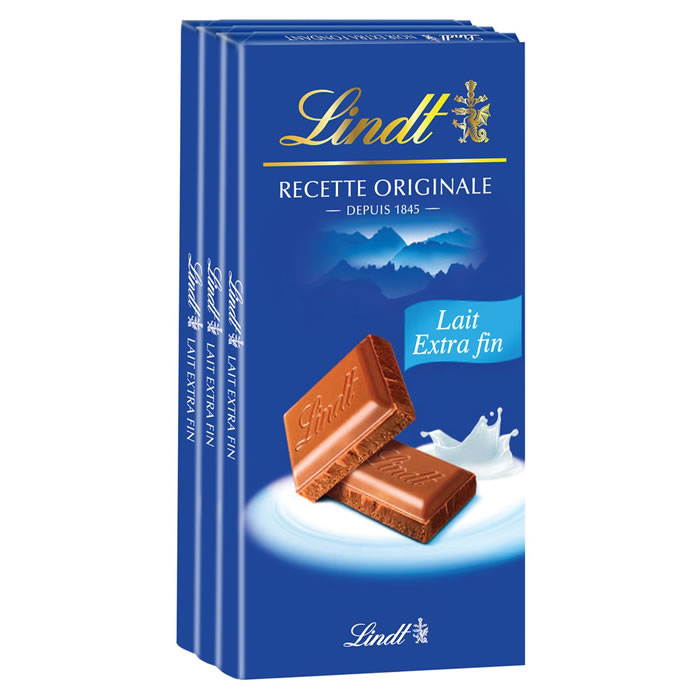 LINDT Tablette de chocolat au lait