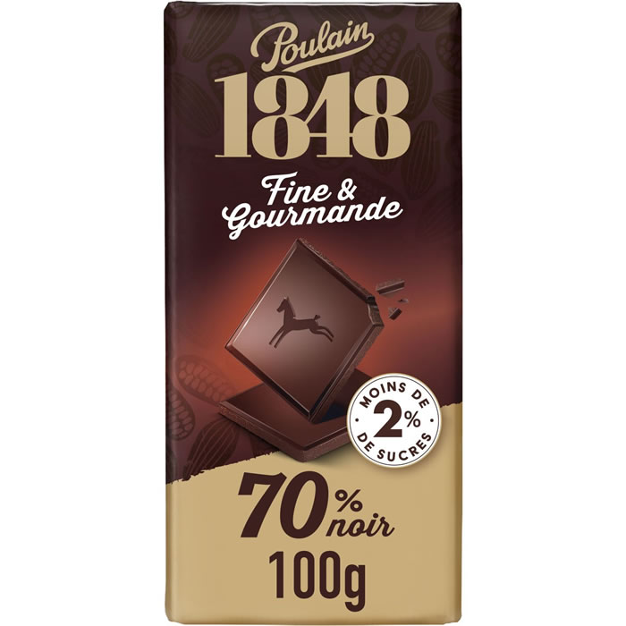 POULAIN Fine & Gourmande Tablette de chocolat noir 70%