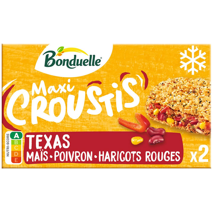 BONDUELLE Maxi Crousti Texas maïs, poivron et haricots rouges