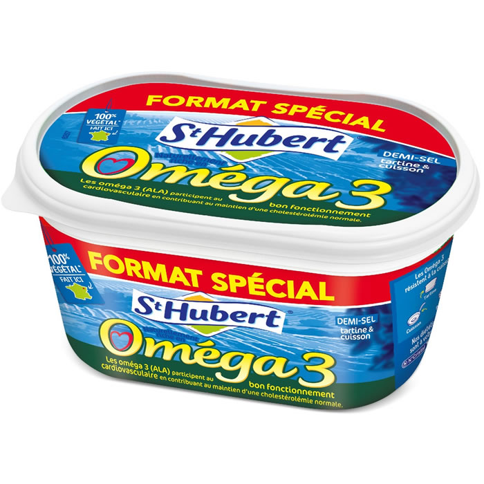 ST HUBERT Oméga 3 Margarine demi-sel pour tartine et cuisson