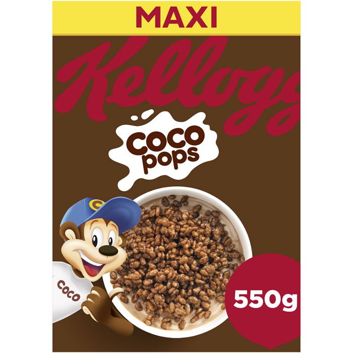 KELLOGG'S Coco Pops Céréales riz soufflés au chocolat