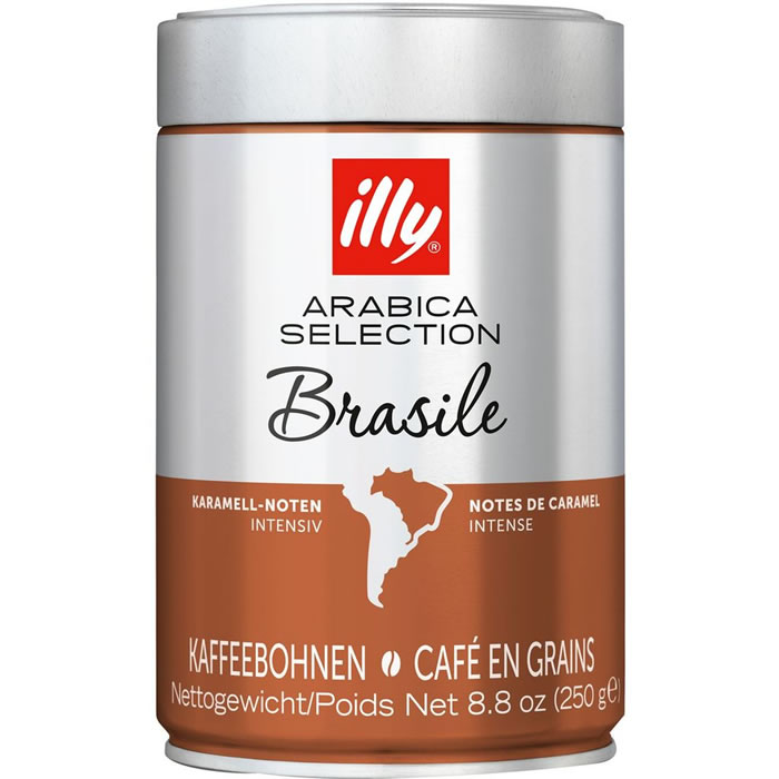 ILLY : Brésil - Café en grains pur arabica - chronodrive