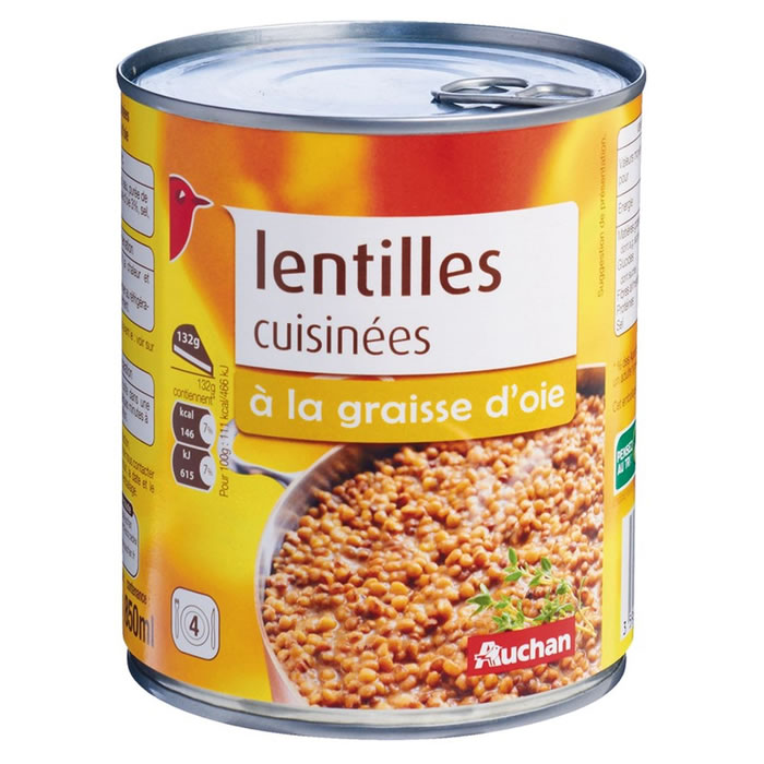 JARDINE Lentilles cuisinées à la graisse d'oie