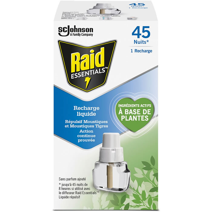 RAID Recharge pour diffuseur anti-moustiques